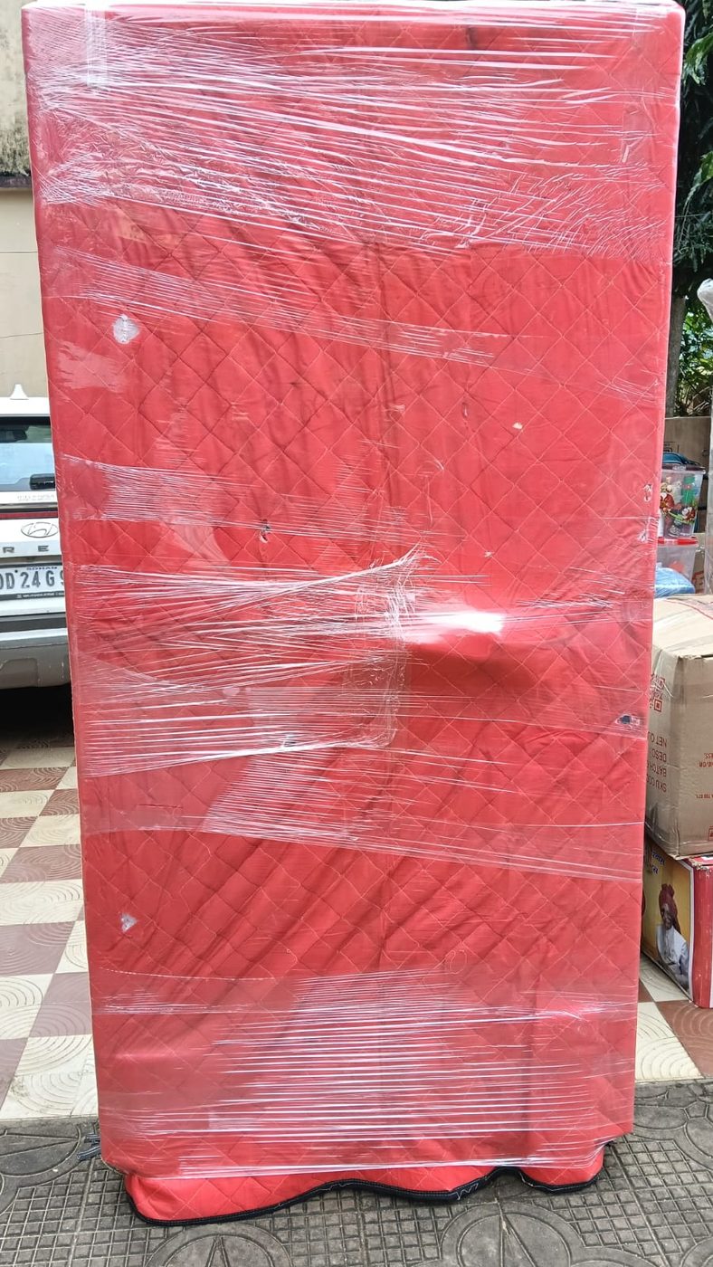 Multi-layer stretch wrapping for furniture