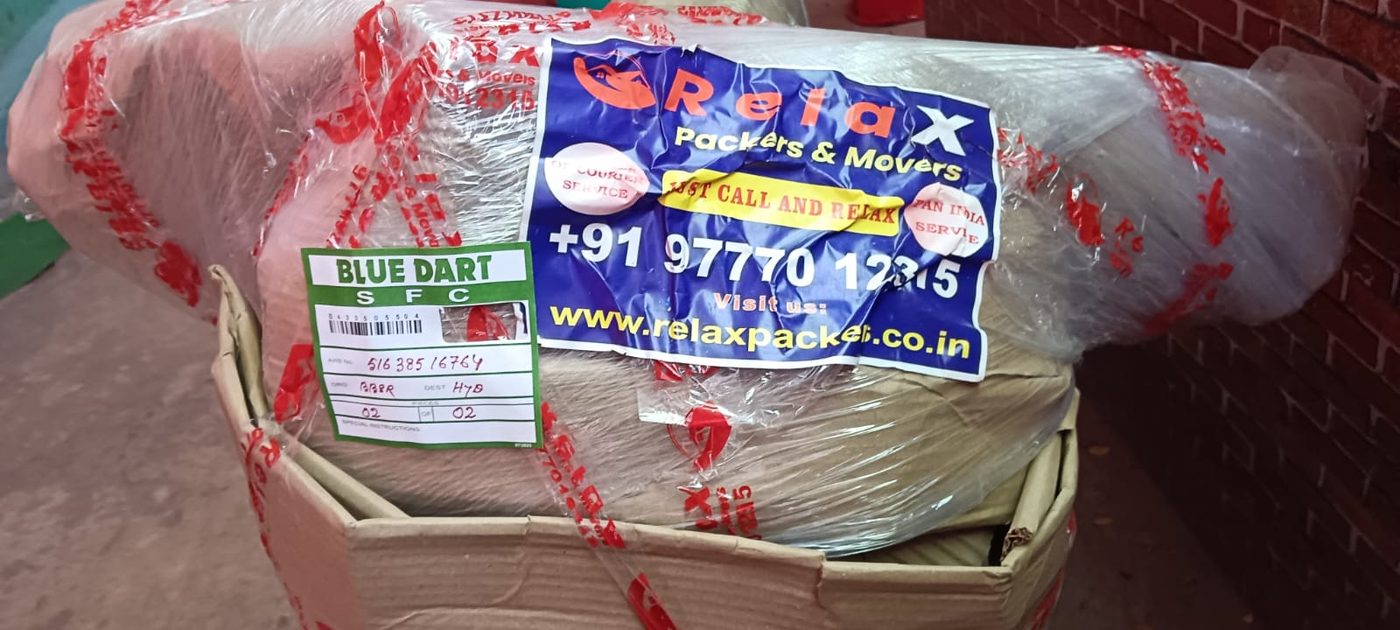 Appliances and cartons packed and labelled